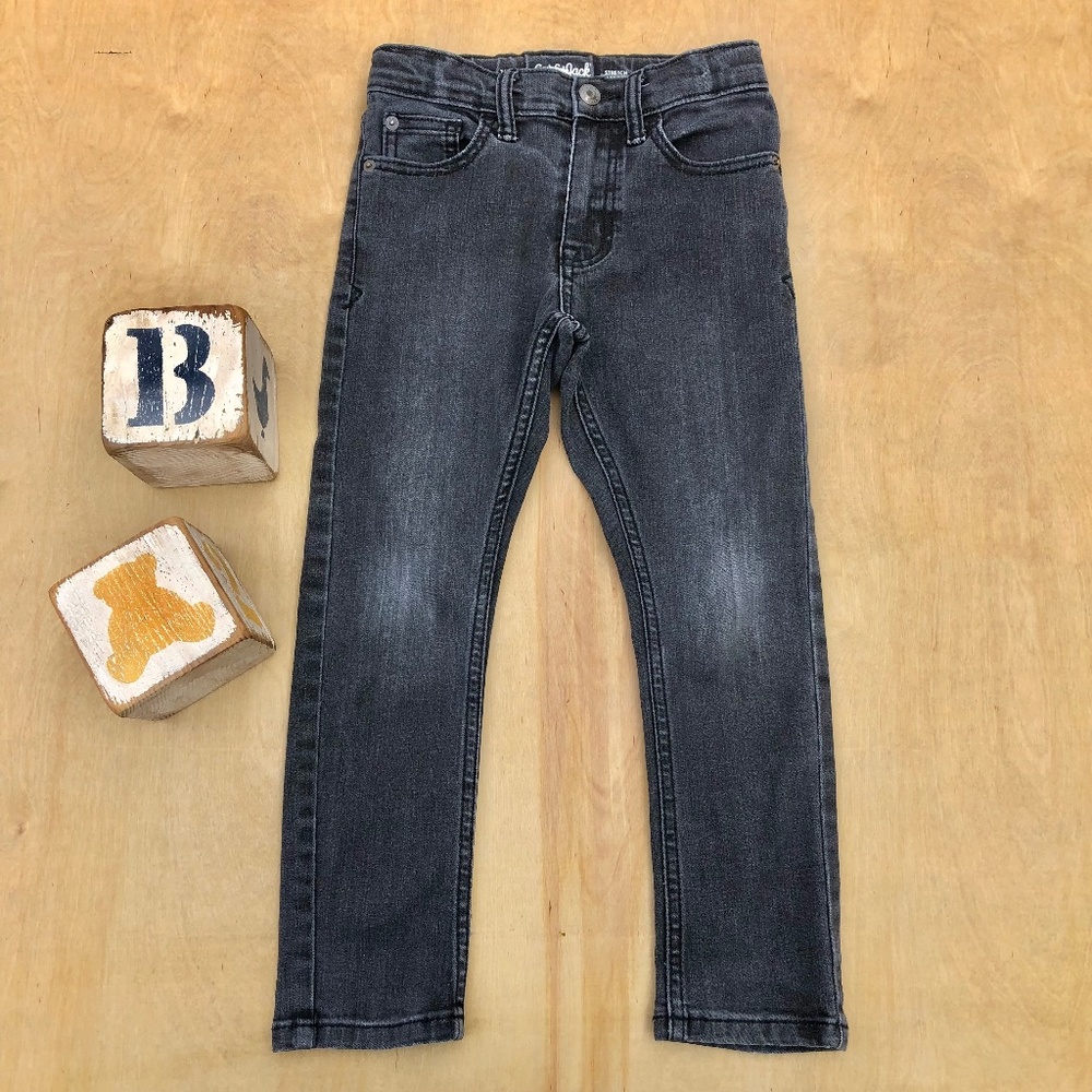 Cat & Jack Boys Stretch Grey Jeans Size 6